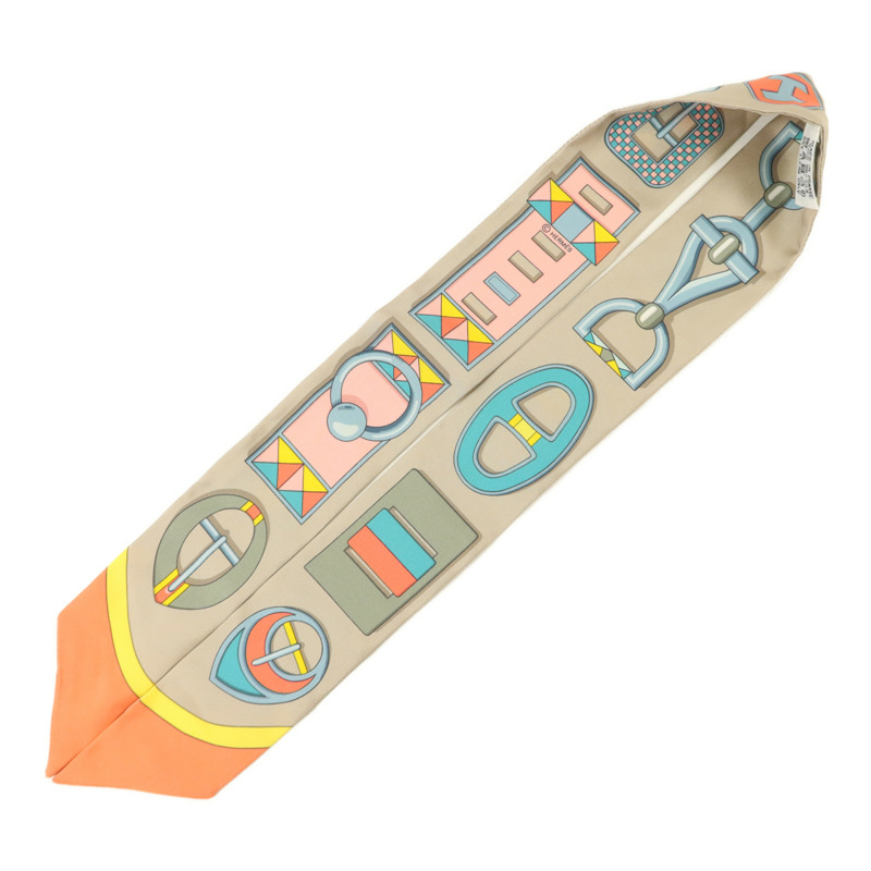 HERMES 絲質Twilly絲巾-2