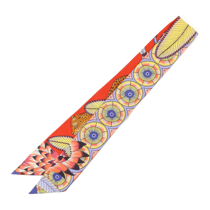 HERMES 絲質Twilly絲巾-1