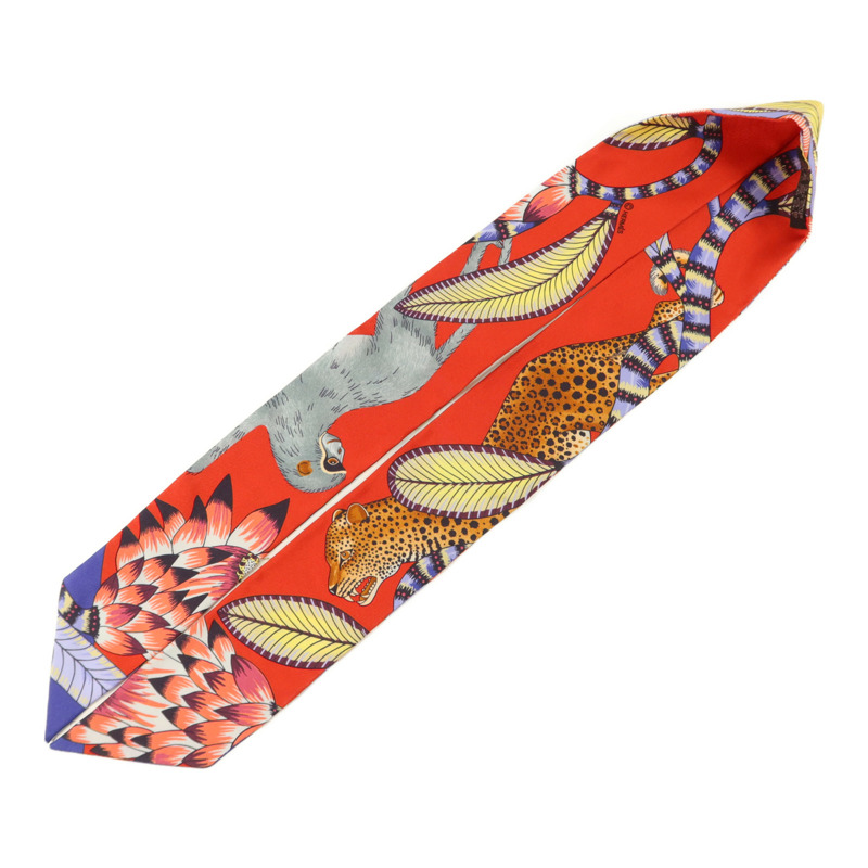 HERMES 絲質Twilly絲巾-2