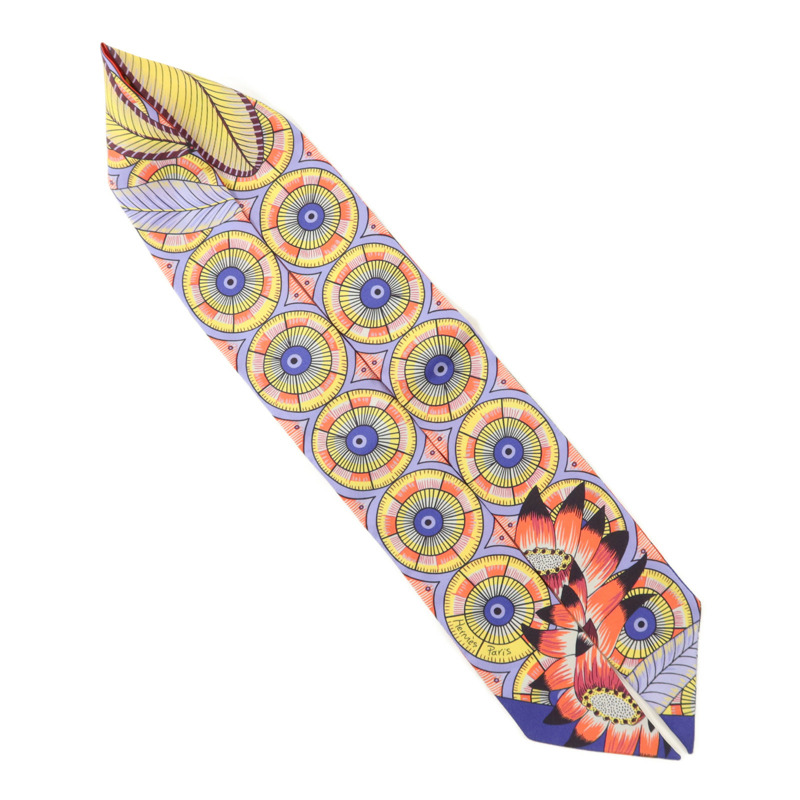 HERMES 絲質Twilly絲巾-3