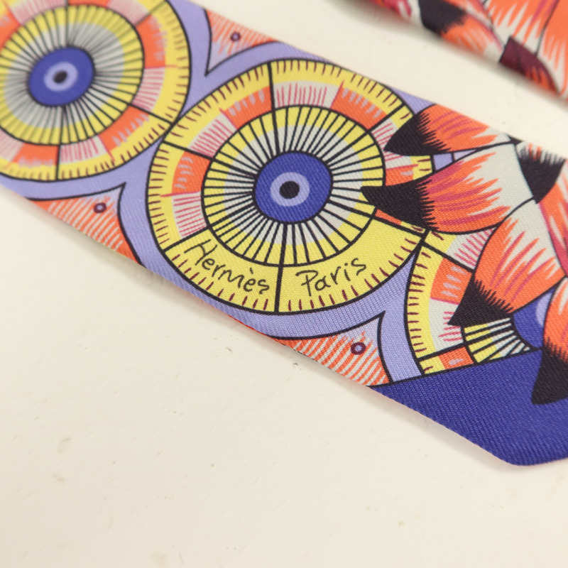 HERMES 絲質Twilly絲巾-4