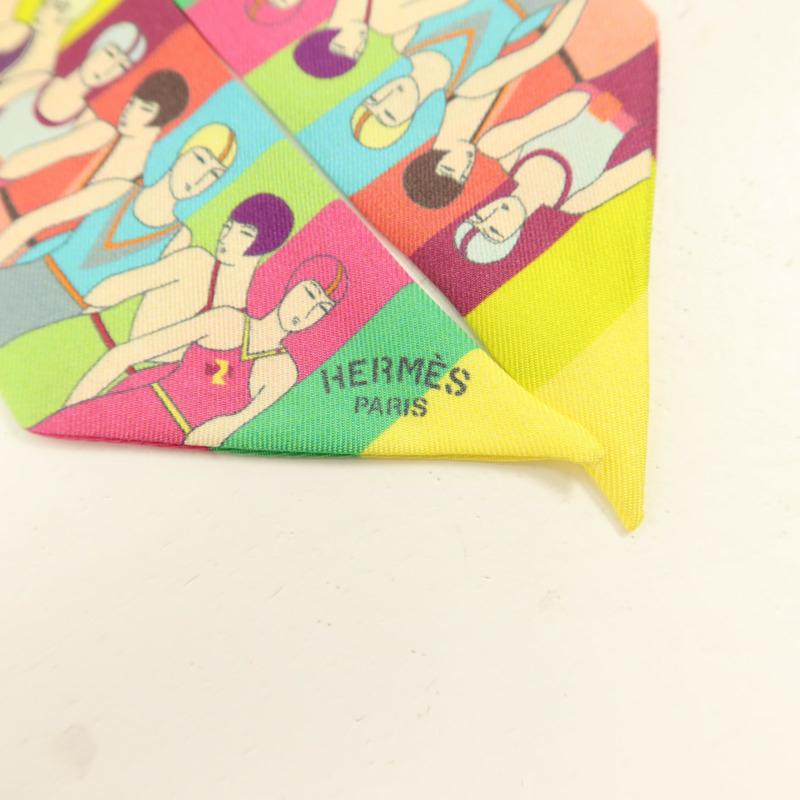 HERMES 絲質Twilly絲巾-4