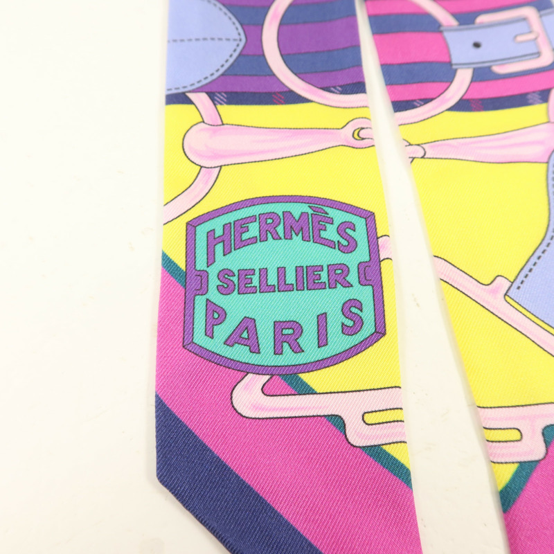 HERMES 絲質Twilly絲巾-4