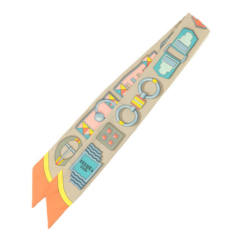 HERMES 絲質Twilly絲巾