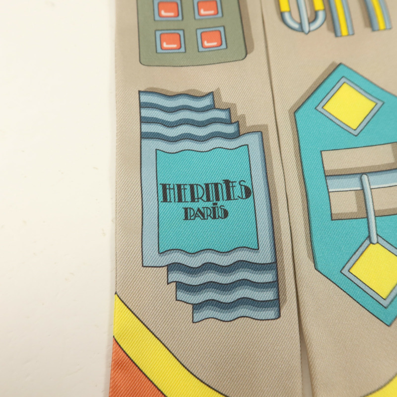 HERMES 絲質Twilly絲巾-4