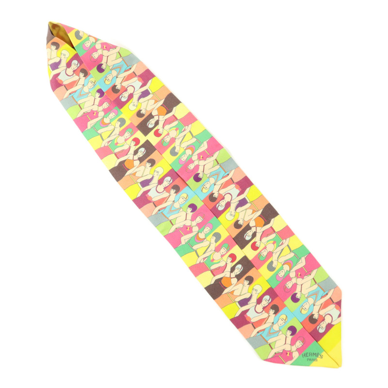 HERMES 絲質Twilly絲巾-3