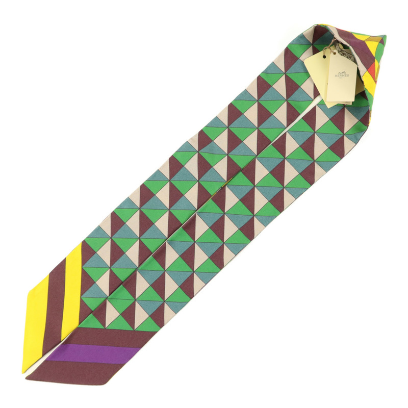 HERMES 絲質Twilly絲巾-2