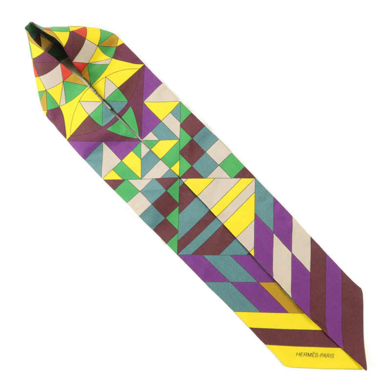 HERMES 絲質Twilly絲巾-3