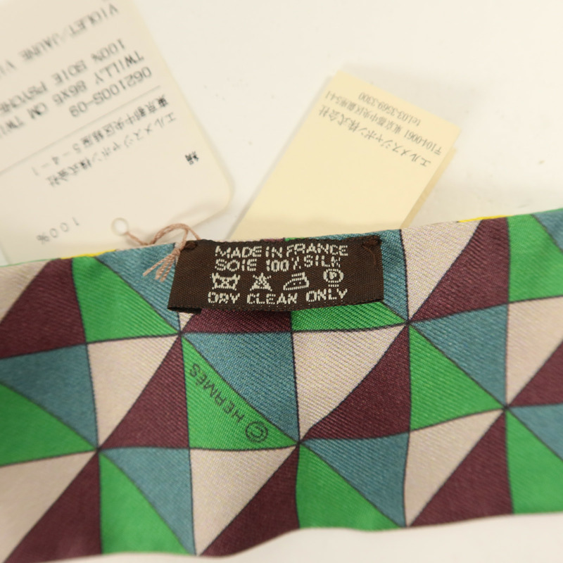 HERMES 絲質Twilly絲巾-6