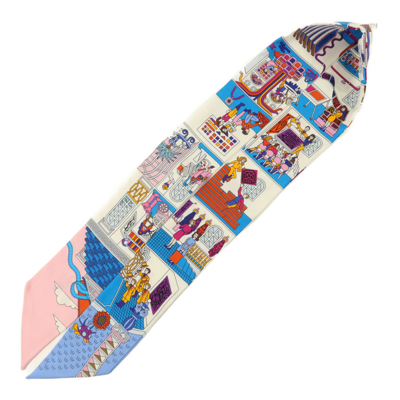 HERMES 絲質Twilly絲巾-2