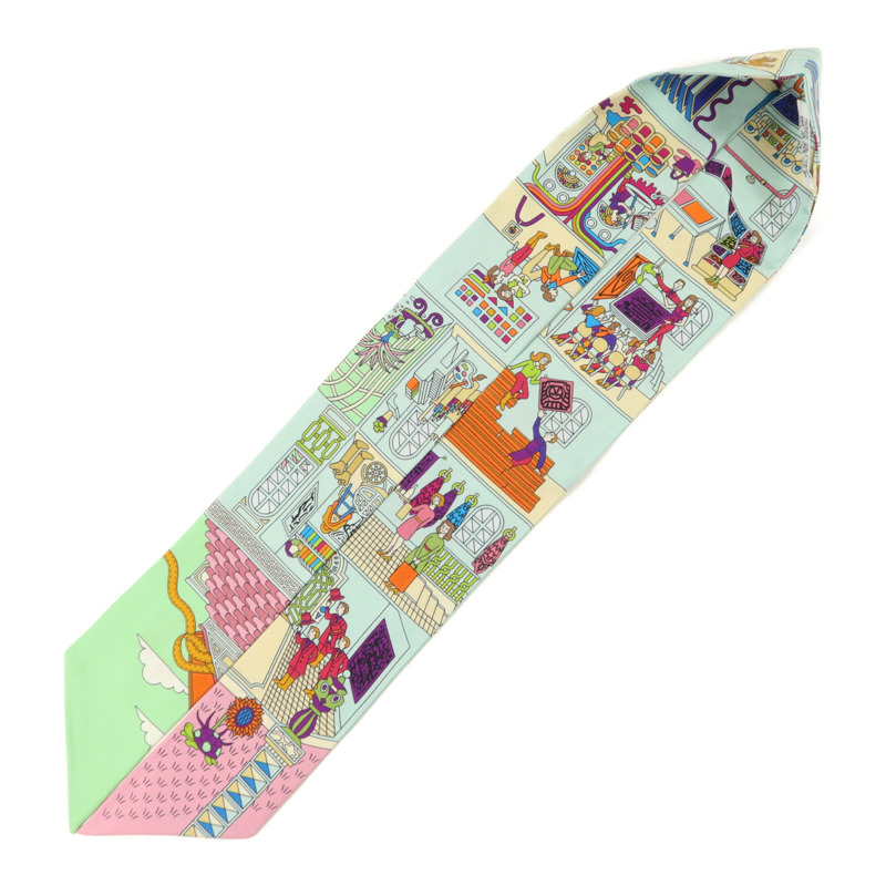 HERMES 絲質Twilly絲巾-2