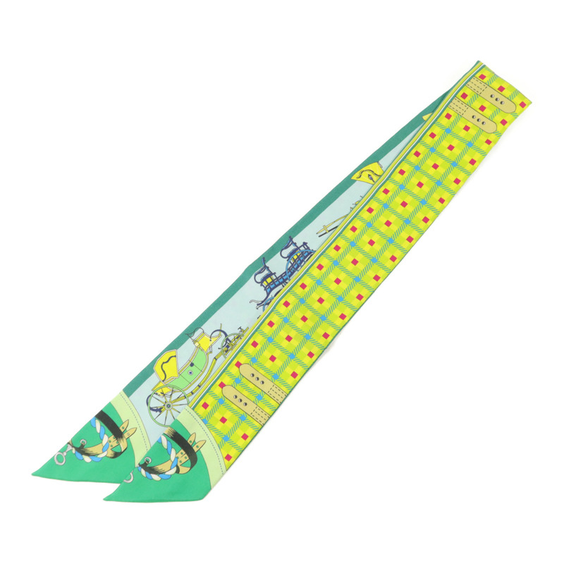 HERMES 絲質Twilly絲巾-1