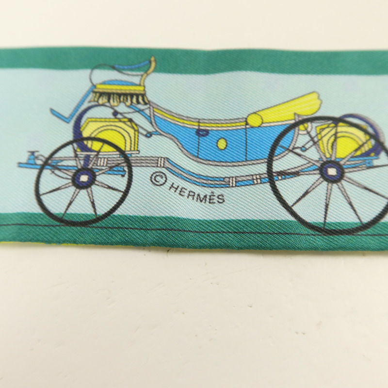 HERMES 絲質Twilly絲巾-5