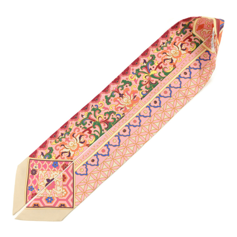HERMES 絲質Twilly絲巾-2