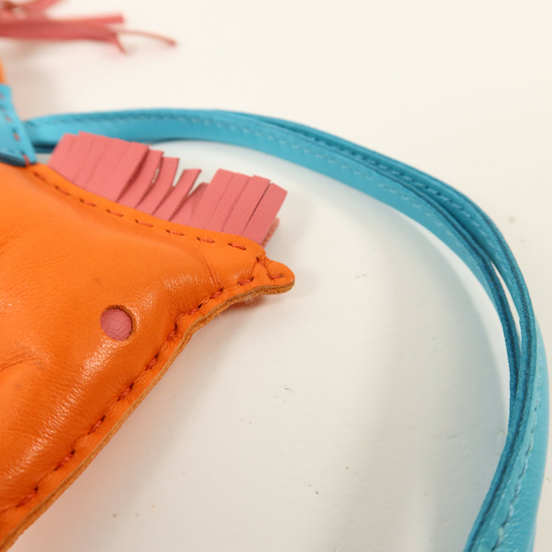 HERMES Milo皮革Rodeo MM掛飾-7