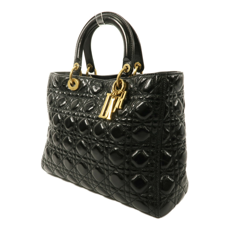 Dior 牛皮皮革Lady Dior手挽肩背兩用袋-2