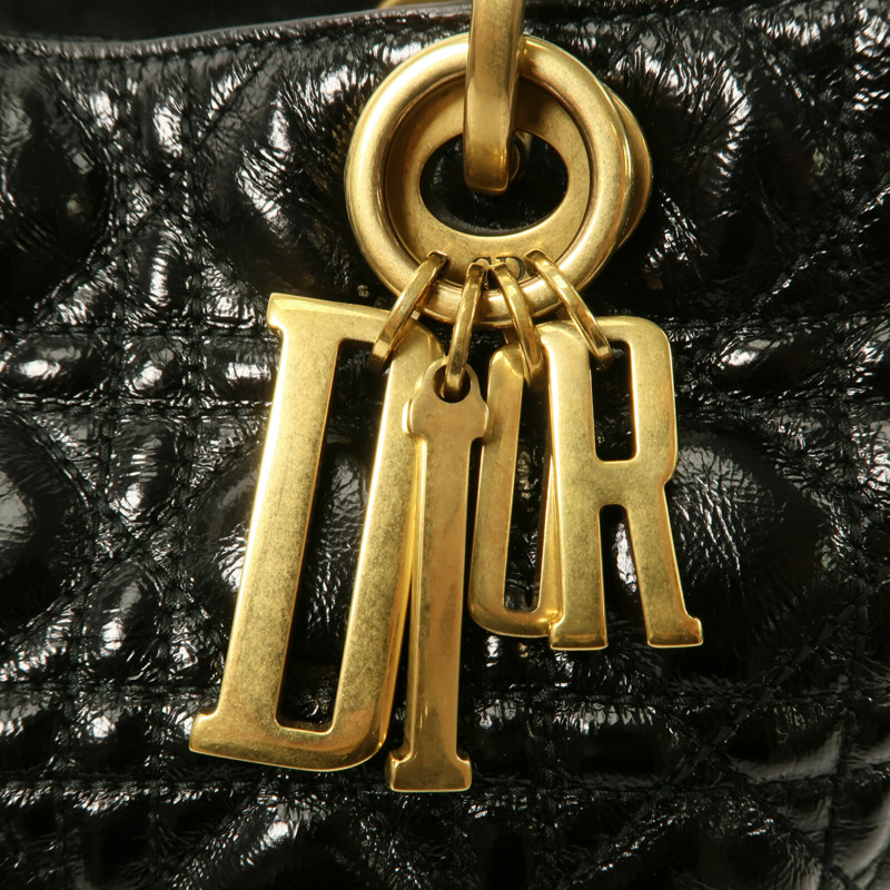 Dior 牛皮皮革Lady Dior手挽肩背兩用袋-7