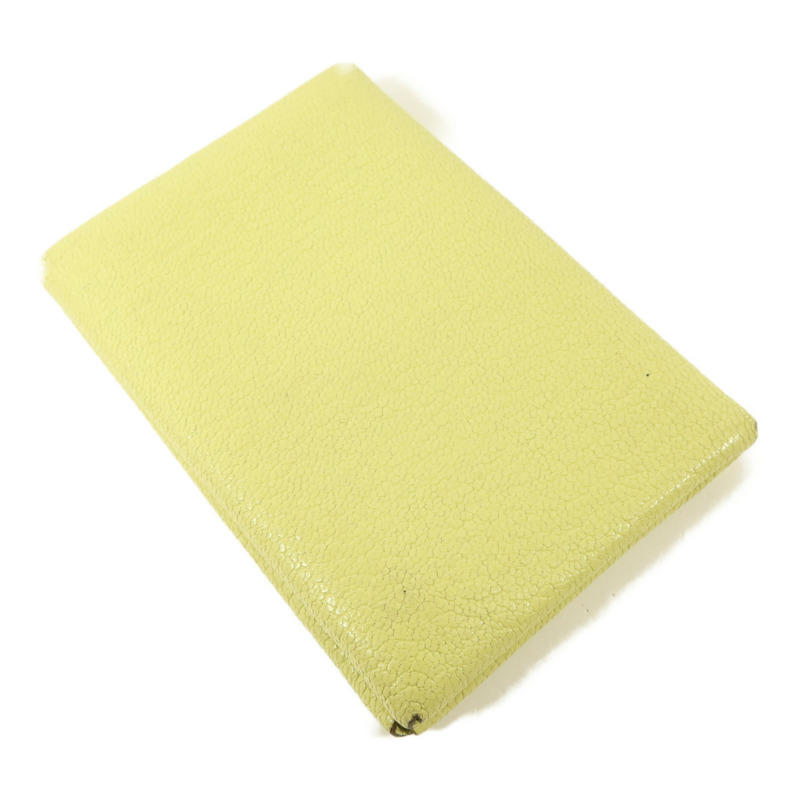 HERMES Chevre皮革Calvi Duo Card Holder卡片套Jaune Bourgeon-3