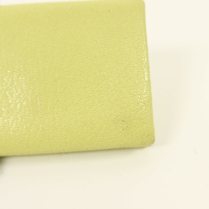 HERMES Chevre皮革Calvi Duo Card Holder卡片套Jaune Bourgeon-13
