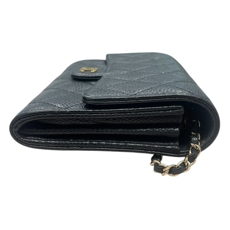 CHANEL 香奈兒 A84512 迷你WOC 荔枝皮 黑色 金釦-4