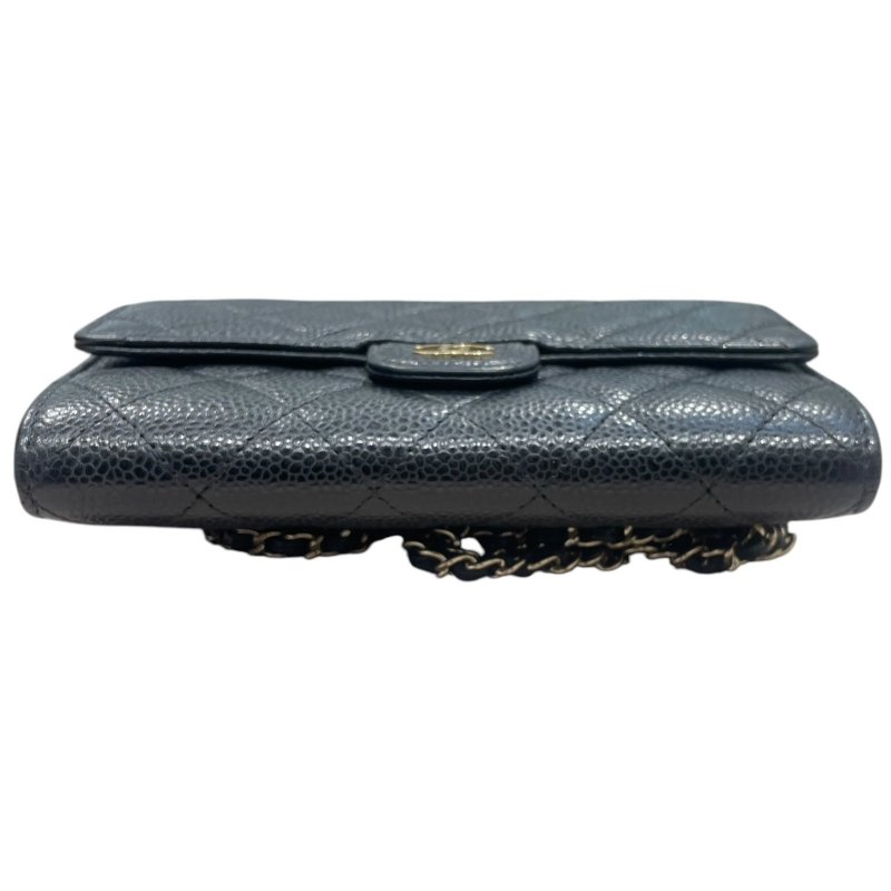 CHANEL 香奈兒 A84512 迷你WOC 荔枝皮 黑色 金釦-5