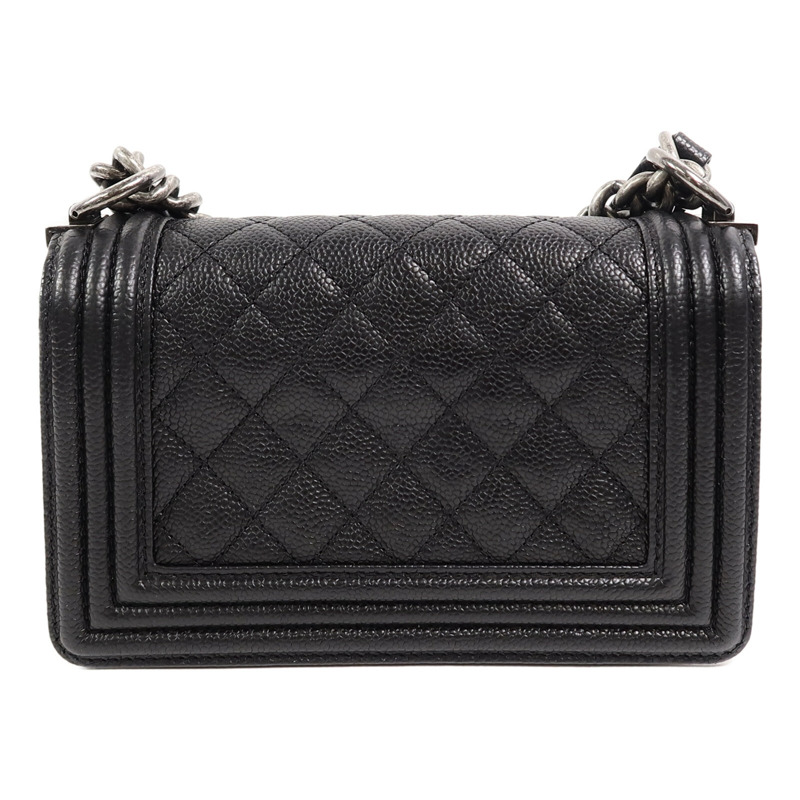 CHANEL 牛皮皮革Boy 20鏈帶肩背袋-2