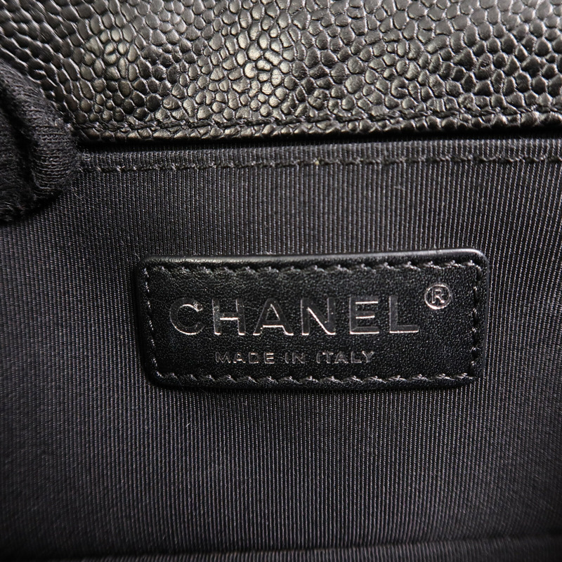 CHANEL 牛皮皮革Boy 20鏈帶肩背袋-5