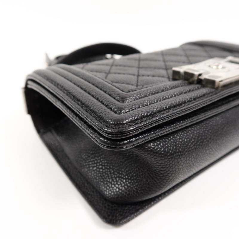 CHANEL 牛皮皮革Boy 20鏈帶肩背袋-8