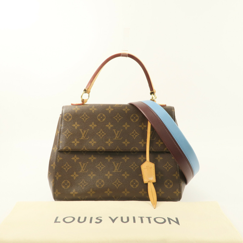 LOUIS VUITTON Monogram Cluny MM手挽肩背兩用袋-10