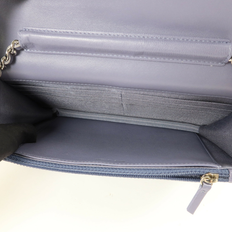 CHANEL 羊皮皮革Wallet On Chain鏈帶肩背袋-4