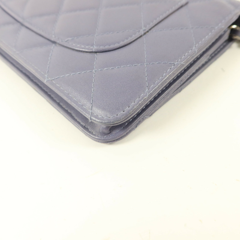 CHANEL 羊皮皮革Wallet On Chain鏈帶肩背袋-14