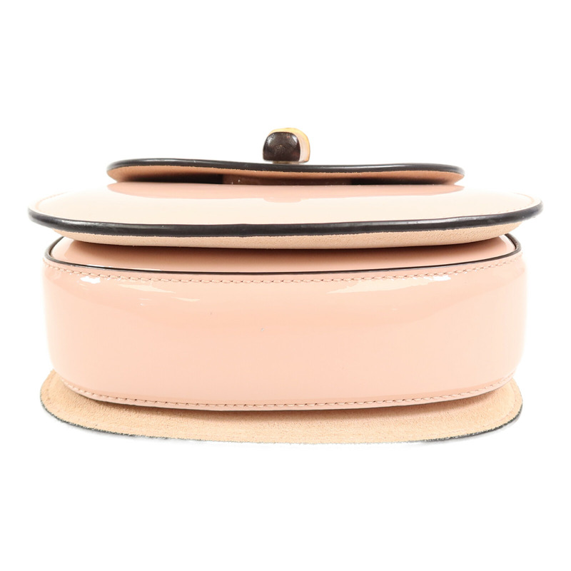 GUCCI 漆皮皮革Bamboo 1947 Mini Top Handle Bag鏈帶手挽肩背兩用袋-3