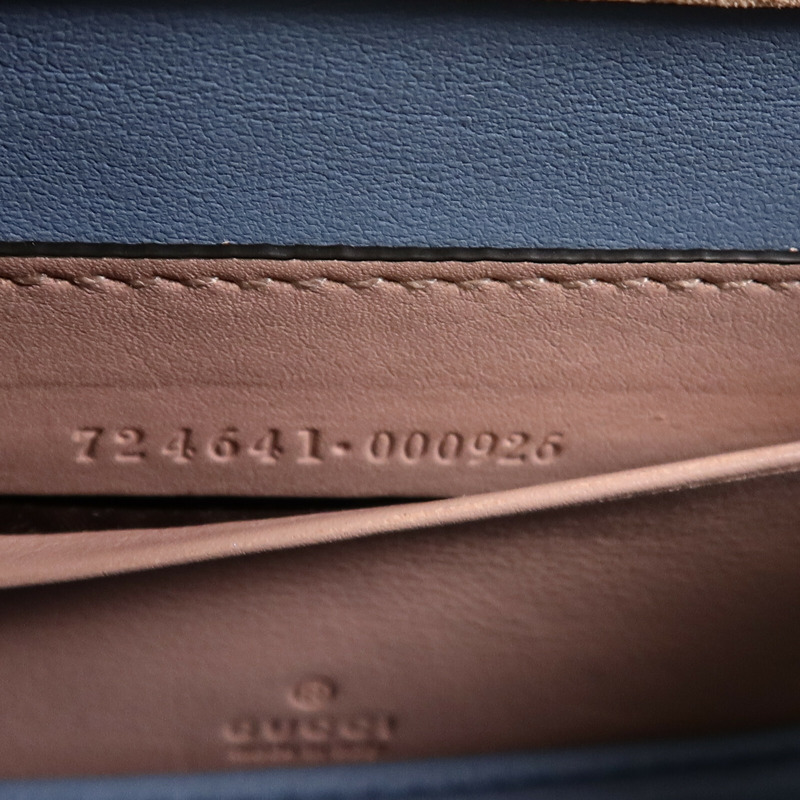 GUCCI 漆皮皮革Bamboo 1947 Mini Top Handle Bag鏈帶手挽肩背兩用袋-6