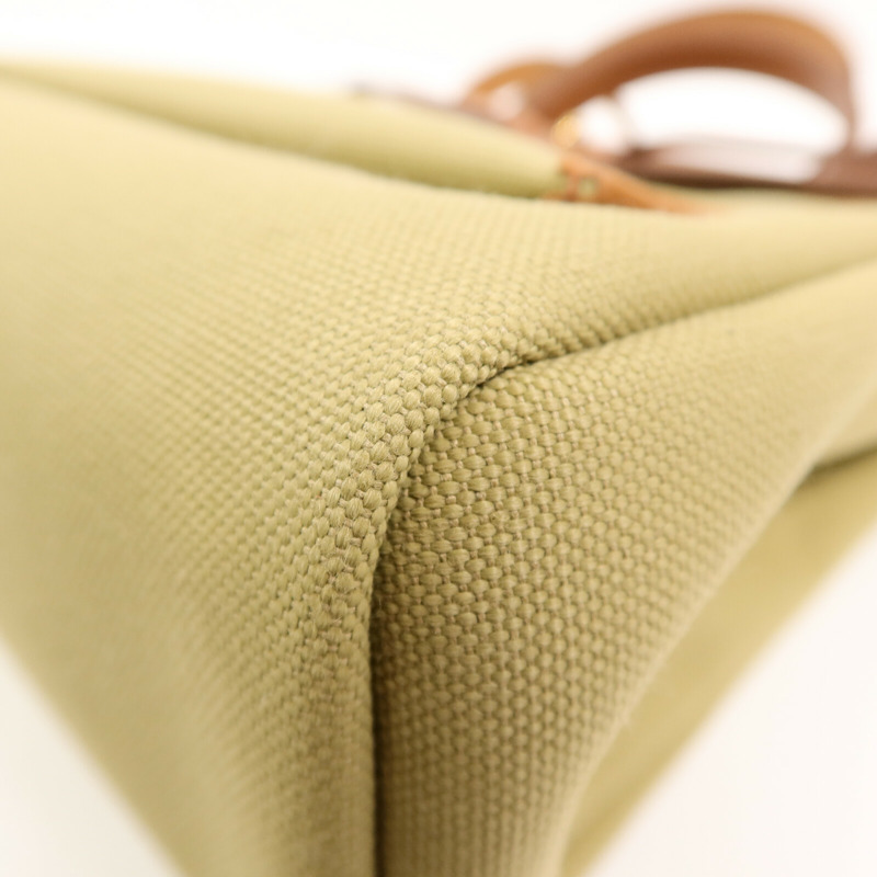 HERMES 帆布Herbag PM肩背袋Poussiere/Fauve-15