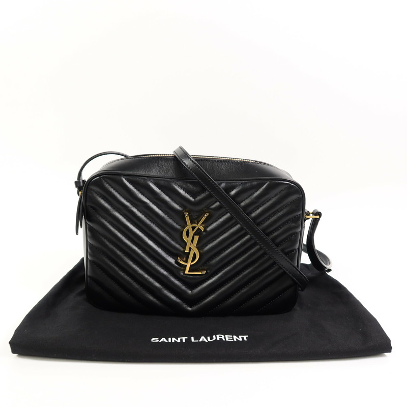 YVES SAINT LAURENT 牛皮皮革Lou Camera Bag肩背袋-9
