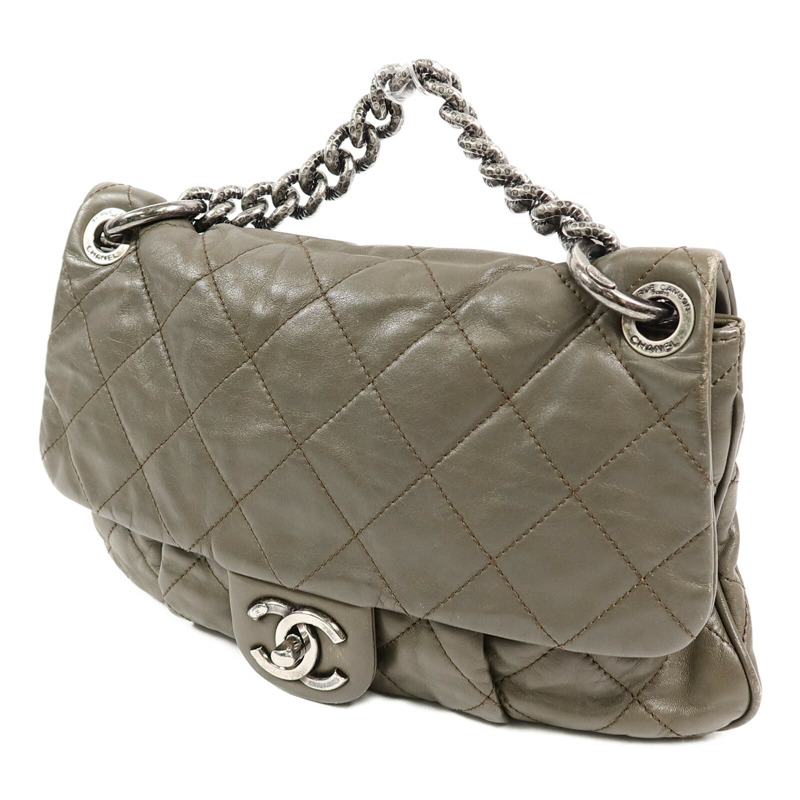 CHANEL 羊皮皮革Shoulder Bag手挽肩背兩用袋-1