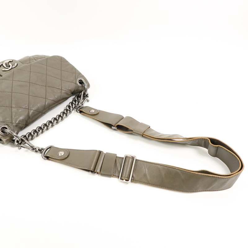 CHANEL 羊皮皮革Shoulder Bag手挽肩背兩用袋-10