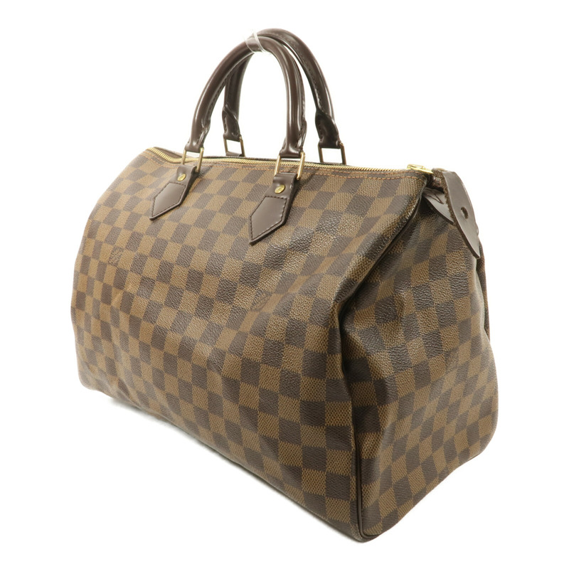 LOUIS VUITTON Damier Speedy 35手挽袋棕色-2