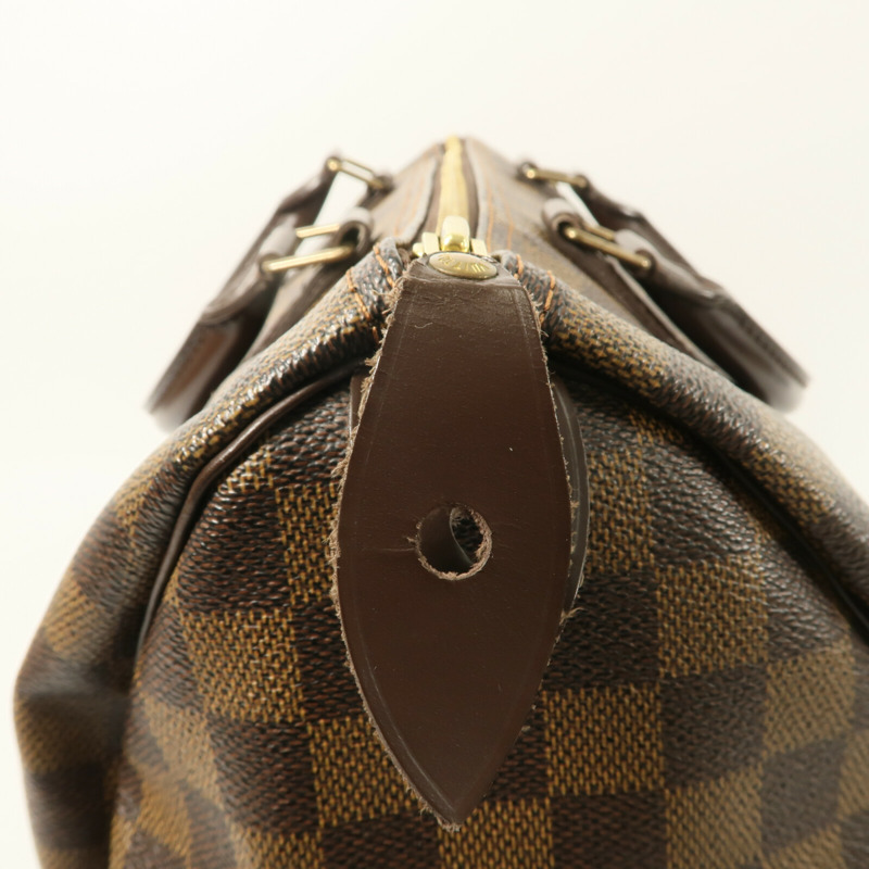 LOUIS VUITTON Damier Speedy 35手挽袋棕色-7