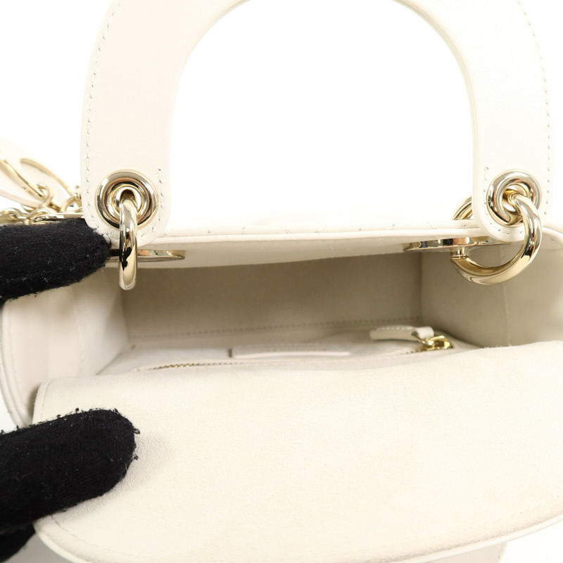 Dior 羊皮皮革Lady Dior Mini肩背袋-4