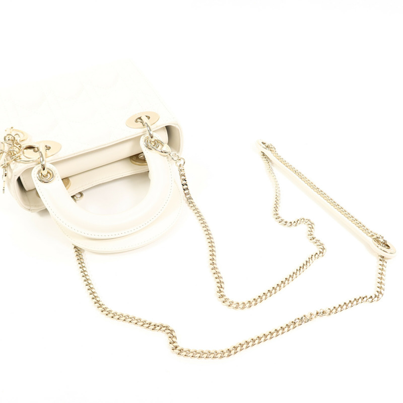 Dior 羊皮皮革Lady Dior Mini肩背袋-8