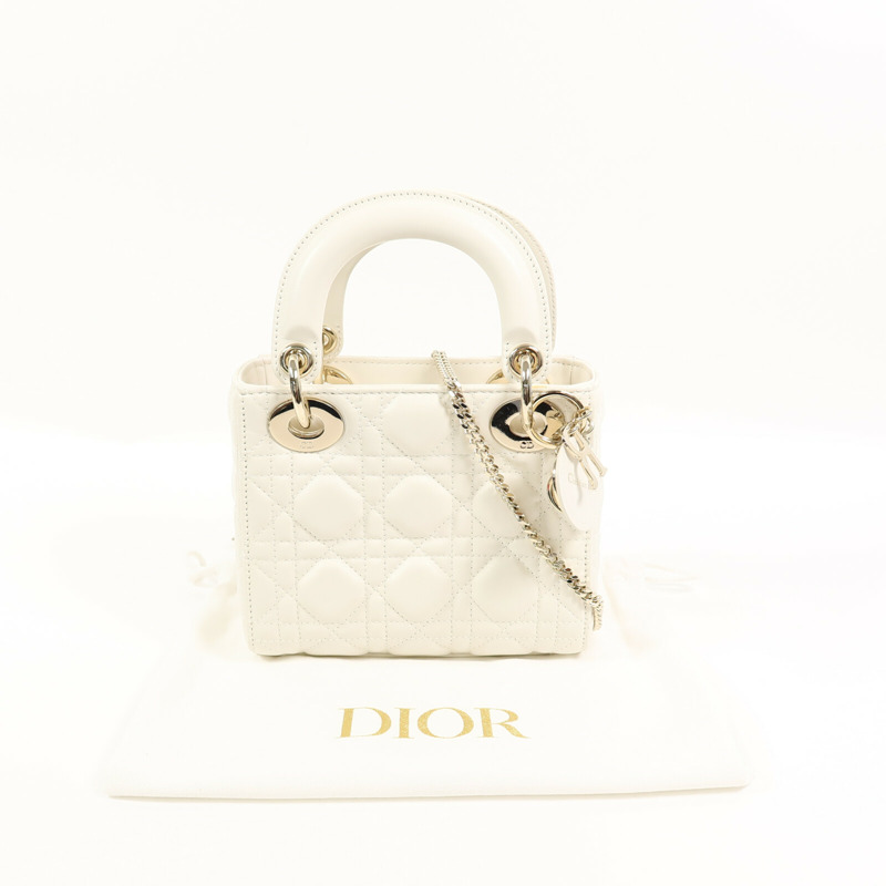 Dior 羊皮皮革Lady Dior Mini肩背袋-9