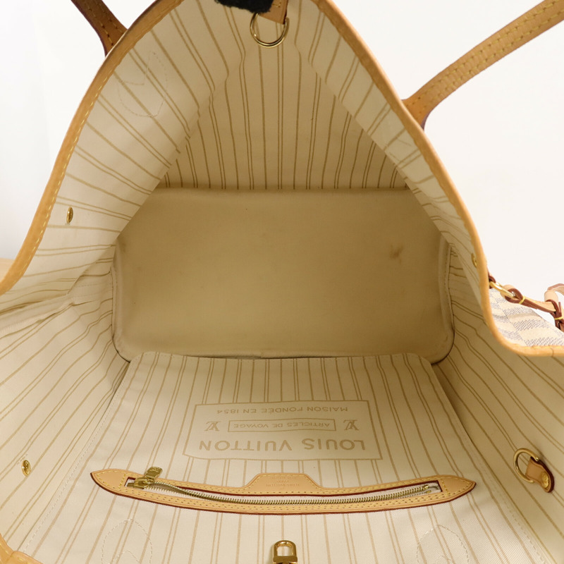 LOUIS VUITTON Damier Neverfull MM手挽袋-4