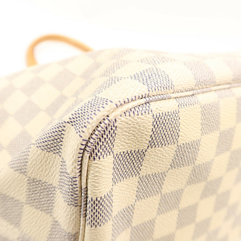 LOUIS VUITTON Damier Neverfull MM手挽袋-13