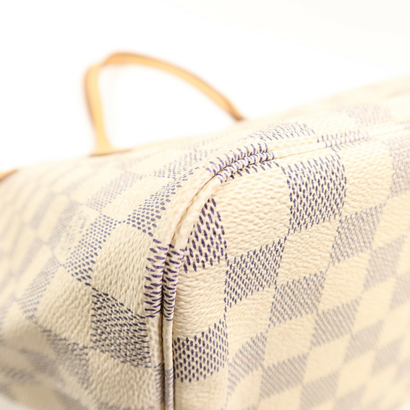 LOUIS VUITTON Damier Neverfull MM手挽袋-15