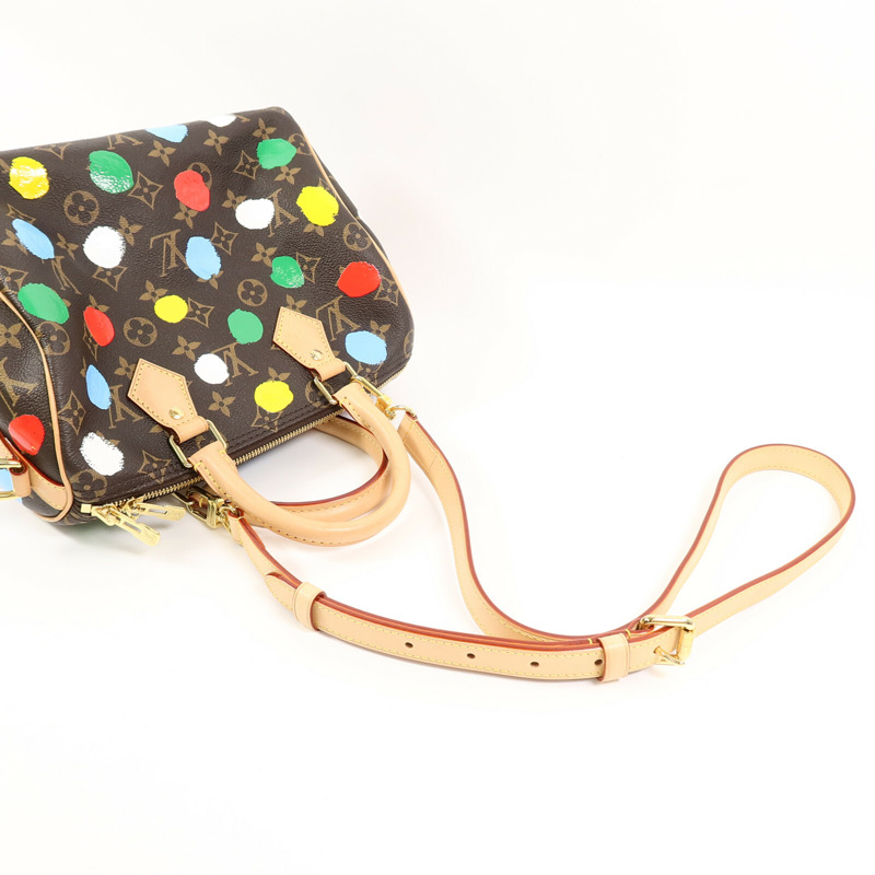 LOUIS VUITTON Monogram LV x YK Speedy Bandouliere 25手挽肩背兩用袋-8