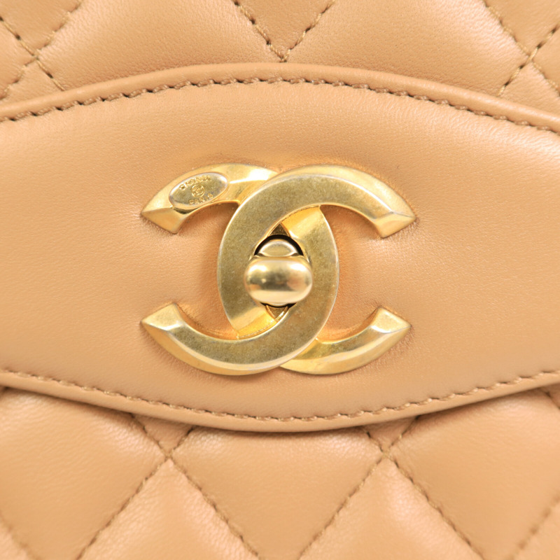 CHANEL 羊皮皮革Chain Shoulder鏈帶肩背袋-8