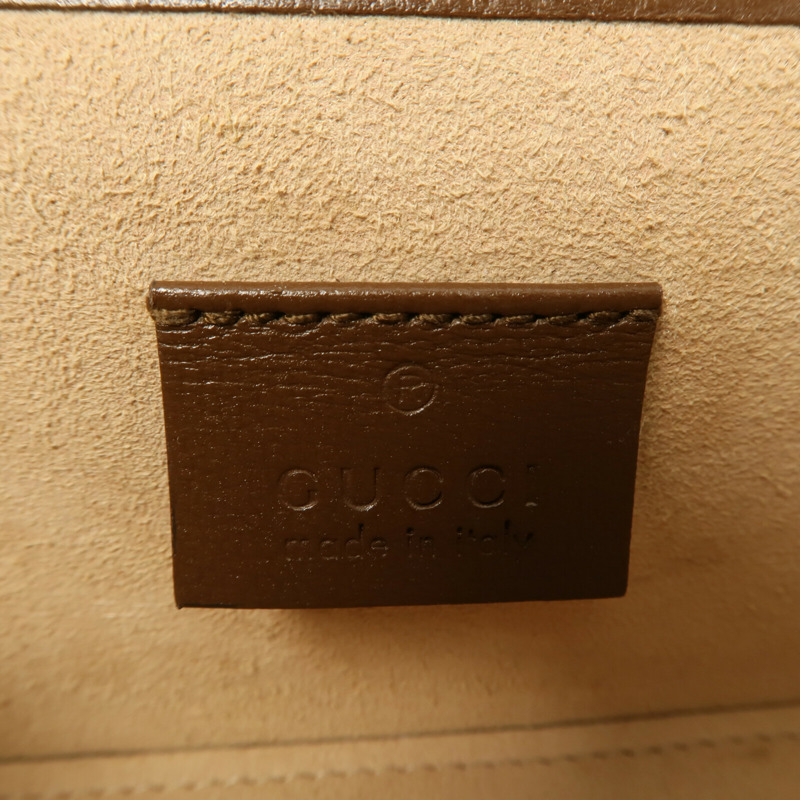 GUCCI 塗層帆布Horsebit 1955 Mini肩背袋-6