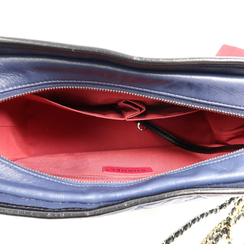 CHANEL 羊皮皮革Gabrielle Large鏈帶肩背袋-4