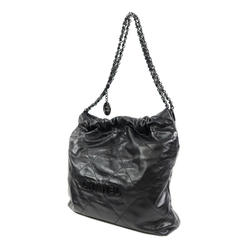 CHANEL 牛皮皮革Chanel 22 Small鏈帶肩背袋-1